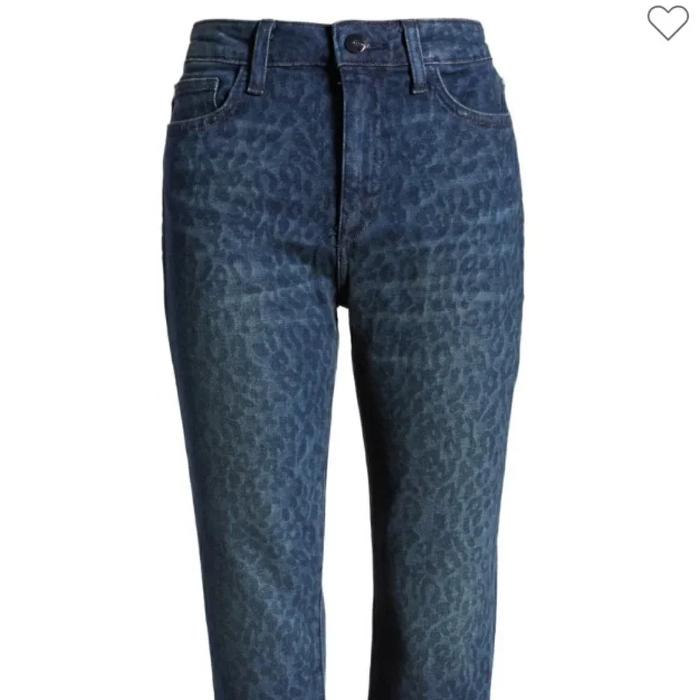 Joe's Jeans-The Milla Slim Straight Blue Cheetah Jeans (NIP) - Picture 6 of 6
